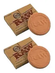 2 X RAW Hydrostone Humidifier Terracotta Tobacco Moisture Clay Stone Smoke Herb