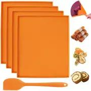 4-40PCS Silicone Dehydrator Mats Edge Non-stick Sheets Dehydrator Trays TA◑