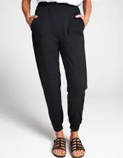 Adaptive Tapered Track Pants - Wheelchair-Friendly Design with Hidden Medical Access Pouch