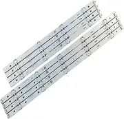 SCPCKZETZN 8pcs/Set LED Strip Fit for LG 49 TV 49UF6400 49UF6407 49LF510V 49UF640V NC490DUE-SADP2 LGE-WICOP-49INCH-UHD-FHD-REV05 GAN01-1255A-P1