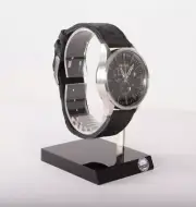 NWOB MENS NIXON SENTRY CHRONO LEATHER 42mm WATCH $250 Black/ Brass