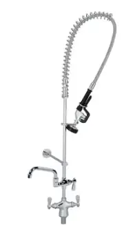Optiflow Pre-Rinse Assembly, One-Hole Deck Mount, 14" Add-A-Faucet