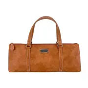 Sachi 1 Bottle Wine Tote Bag Insulated Carrier Purse Handbag Faux Lether Tan