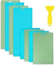 8 Pack Cutting Mats for CricutJoy - (4.5x6.5In, 4.5x12In) Green and Cutting Mats (4 Small & 4 Big Mats)