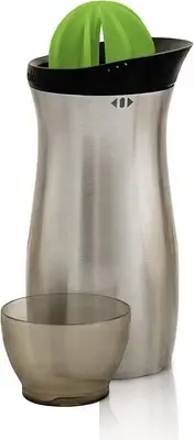 Cocktail Shaker Stainless Steel (24 oz.) - Built-in Citrus Reamer, Strainer