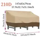 210D Outdoor Waterproof Chair Sofa Cover,Beige Coffee Color Furniture Cover,Gard