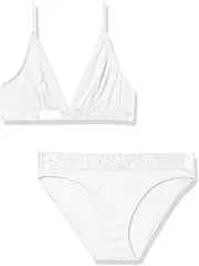 [Dickies] Womens UC2302 Dual Tone Triangle Bra & Bikini Set Base Layer Set