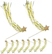 DIYEAH 10pcs Star Ribbon Fairy Delicate Sticks for Fairy Parties Wedding Car Decor Birthday Classroom Rewards