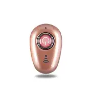 Single Mini Wireless Bluetooth Earphone In Ear Sport With Mic Handsfree Pink