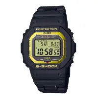 在飛比找Yahoo奇摩購物中心優惠-G-SHOCK 帥氣黑金風格太陽能藍牙電波運動休閒錶(GW-