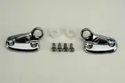 1963-1967 Corvette Softtop Header Latch Striker Set w/ Hardware Hardtop NEW