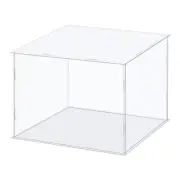 Display Case Box Acrylic Transparent Dustproof Showcase 26x26x21cm