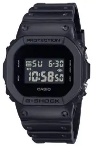 Casio DW5600UBB-1 G-Shock Entirely Black Classic Digital Shock Resistant Watch