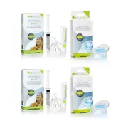 Beconfident Teeth Whitening Pro Kit + Beconfident LED Booster Light with Double Sided Mouth Tray - Pal Pack (2 x 2 Packs)