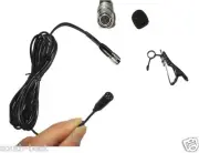 MiCRO LAVALIER LAPEL MiCROPHONE FOR AUDIO-TECHNICA TIE CLIP-ON MiC System ME2