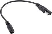 AsrMyjcx Inch SAE to DC5521 20AWG Cable for Motorcycle Heat Clothing Adapter