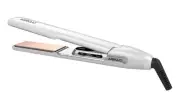 White Ceramic Smoothing Iron Dual Voltage Flat Iron 450 Degrees in seconds Ceram