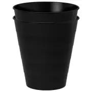2 Pack IKEA FNISS 3 Gallon Black Trash Can – Compact Waste Bin for Bathroom