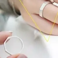 在飛比找樂天市場購物網優惠-925純銀戒指 銀飾-菱形造型獨特吸睛韓國流行母親節生日情人