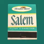 Vintage Salam Menthol Filtered Cigarettes Matchbook Unstruck