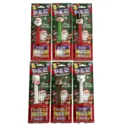 Christmas Pez Dispensers Candy Complete Set of 6 Santa Nutcracker Elf Snowman