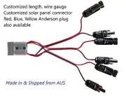 Y adaptor Anderson to multi MC4 compatible CONN. Customized output & wire size.