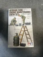 1/35 Tamiya WW2 German Tank Engine Maintenance Crew Set Figure Model Kit Sealed