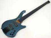Ibanez EHB1005F-AOM Arctic Ocean 5-string Bass Headless Fretless Blue w/Gig Bag