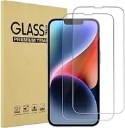 [ProCase] 2 Pack Screen Protector for iPhone 14 / iPhone 13 / iPhone 13 Pro 6.1 Inch, Tempered Glass Screen Film Guard for iPhone 14 2022 / iPhone 13/13 Pro 2021, Clear