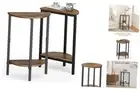 Side Tables Small End Tables, Set of 2 Half Round Side Table for Living Room,
