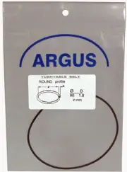 Turntable Round Belt : Diameter 80 mm Thickness 1.8 mm