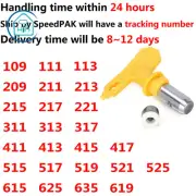 Airless Paint Spray Nozzle Gun Tip Yellow Sprayer Nozzle 111 211 311 411 615 ...