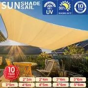 320GSM Sun Sand Shade Sail Cloth Rectangle Triangle 420D Outdoor Canopy Awning