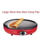 1000W Electric Dosa Chapatti Uttapam Lavash Maker Omelette Non-Stick Grill Pan
