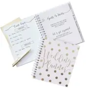 Ginger Ray Pink & Gold Foiled Wedding Planner Organiser Book 70 Pages Engagement