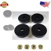 Rubber Finish Sorbothane Vibration Washers 4'' OD - 94.7% Vibration Reduction
