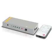 [HD4KSW05] Alogic 5 Port HDMI 2.0 4K Switch with Wireless Remote Ultra HD 4K Support