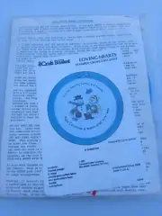 The Craft Basket Stamped Cross Stitch Kit 263S Loving Christmas Hearts Snowmen 8