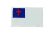 Christian biker FLAG PATCH patches backpack BADGE IRON ON EMBROIDERED