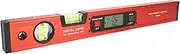 Aluminum Alloy Magnetic Angle Finder Level Digital with Large LCD Absolute and Relative Measurement for Night Use Red