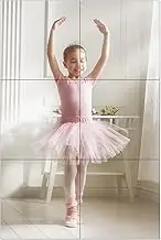6Pcs Wall Mirror Tiles, 12x12inch 1mm Thick Self Adhesive Acrylic Mirror Tiles, Glass Full Length Wall Mirror Tiles, Frameless Full Body Mirror Tiles for Bedroom, Home Gym, Door