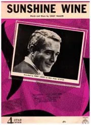 PERRY COMO SUNSHINE WINE SHEET MUSIC PIANO/VOCAL EXTREMELY RARE NEW ON SALE 1969