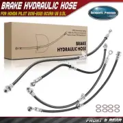 4Pcs Front & Rear Brake Hydraulic Hose for Honda Pilot 2016-2021 Acura V6 3.5L (for: Honda)