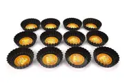 DAILY BAKE 7.5cm x 2cm NON STICK MINI QUICHE PAN SET OF 12