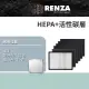 【RENZA】適用 佳醫超淨 AIR-15W AIR15W 空氣清淨機(HEPA濾網+活性碳濾網 濾芯)