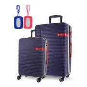 2pc GAP Hard-Shell Suitcase TSA Lock & Medium Cabin Luggage Set w/ Tag Navy