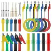 30Pcs Banana Plug Test Leads Kit Durable Wire Piercing Probe for Home♮