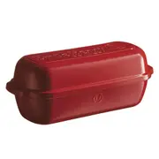 Emile Henry 39cm Ceramic Bread Loaf Baker Dish Oven Baking Rect Lrge Burgundy