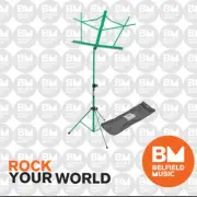 On Stage SM7122GRB Green Music Stand with Bag SM-7122GRB OnStage - Brand New