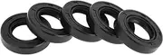 X AUTOHAUX Universal Oil Seal TC Double Lip W Steel Spring Seal Ring Rotary Shaft Seal 19x32x7mm High Pressure NBR Rubber Black 5 Pcs